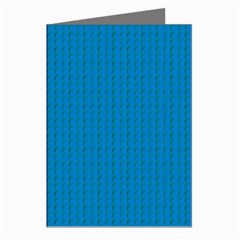 Blue Lego Texture Macro, Blue Dots Background, Lego Greeting Cards (Pkg of 8) from ArtsNow.com Left