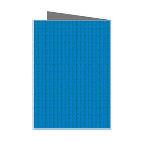 Blue Lego Texture Macro, Blue Dots Background, Lego Mini Greeting Card from ArtsNow.com Right