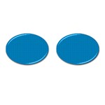 Blue Lego Texture Macro, Blue Dots Background, Lego Cufflinks (Oval)