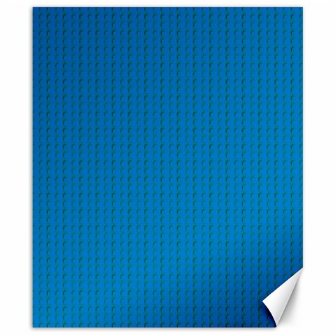 Blue Lego Texture Macro, Blue Dots Background, Lego Canvas 8  x 10  from ArtsNow.com 8.15 x9.66  Canvas - 1