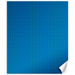 Blue Lego Texture Macro, Blue Dots Background, Lego Canvas 8  x 10 