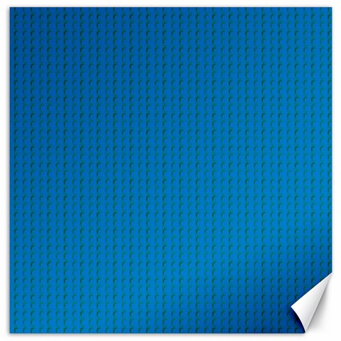 Blue Lego Texture Macro, Blue Dots Background, Lego Canvas 12  x 12  from ArtsNow.com 11.4 x11.56  Canvas - 1