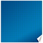 Blue Lego Texture Macro, Blue Dots Background, Lego Canvas 12  x 12 