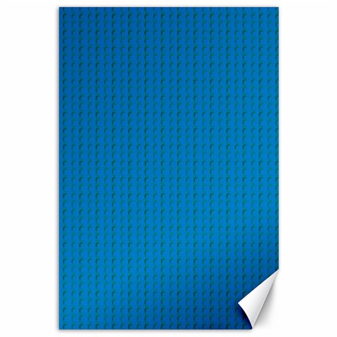 Blue Lego Texture Macro, Blue Dots Background, Lego Canvas 12  x 18  from ArtsNow.com 11.88 x17.36  Canvas - 1