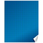 Blue Lego Texture Macro, Blue Dots Background, Lego Canvas 16  x 20 