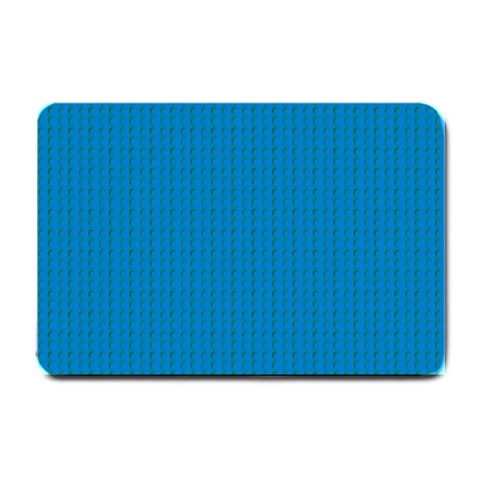 Blue Lego Texture Macro, Blue Dots Background, Lego Small Doormat from ArtsNow.com 24 x16  Door Mat