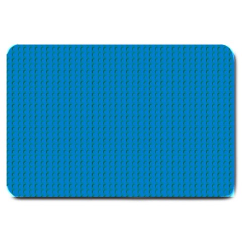 Blue Lego Texture Macro, Blue Dots Background, Lego Large Doormat from ArtsNow.com 30 x20  Door Mat