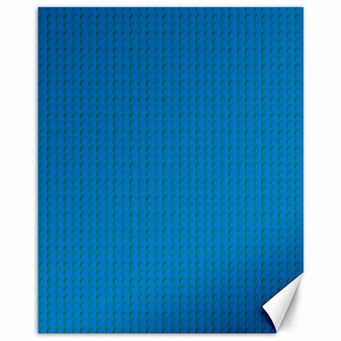 Blue Lego Texture Macro, Blue Dots Background, Lego Canvas 11  x 14  from ArtsNow.com 10.95 x13.48  Canvas - 1