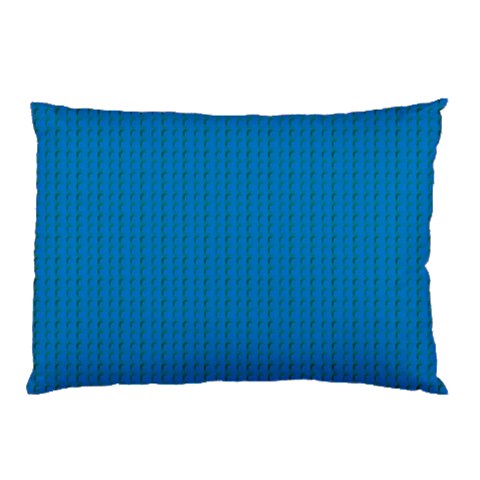 Blue Lego Texture Macro, Blue Dots Background, Lego Pillow Case from ArtsNow.com 26.62 x18.9  Pillow Case