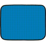 Blue Lego Texture Macro, Blue Dots Background, Lego Fleece Blanket (Mini)