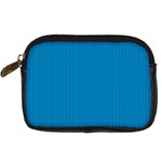 Blue Lego Texture Macro, Blue Dots Background, Lego Digital Camera Leather Case