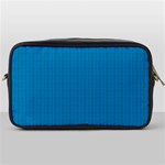 Blue Lego Texture Macro, Blue Dots Background, Lego Toiletries Bag (One Side)