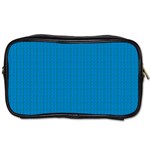 Blue Lego Texture Macro, Blue Dots Background, Lego Toiletries Bag (Two Sides)