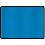 Blue Lego Texture Macro, Blue Dots Background, Lego Fleece Blanket (Large)