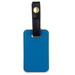 Blue Lego Texture Macro, Blue Dots Background, Lego Luggage Tag (one side)