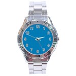 Blue Lego Texture Macro, Blue Dots Background, Lego Stainless Steel Analogue Watch