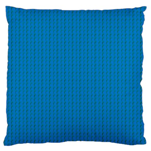 Blue Lego Texture Macro, Blue Dots Background, Lego Large Cushion Case (One Side) from ArtsNow.com Front