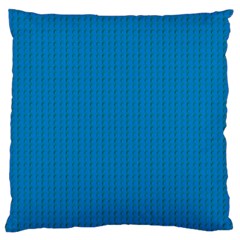 Blue Lego Texture Macro, Blue Dots Background, Lego Large Cushion Case (Two Sides) from ArtsNow.com Front