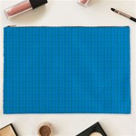 Blue Lego Texture Macro, Blue Dots Background, Lego Cosmetic Bag (XXL)