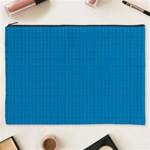 Blue Lego Texture Macro, Blue Dots Background, Lego Cosmetic Bag (XXXL)