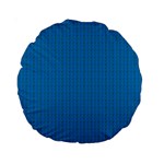 Blue Lego Texture Macro, Blue Dots Background, Lego Standard 15  Premium Round Cushions