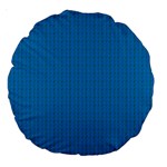 Blue Lego Texture Macro, Blue Dots Background, Lego Large 18  Premium Round Cushions