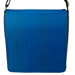 Blue Lego Texture Macro, Blue Dots Background, Lego Flap Closure Messenger Bag (S)