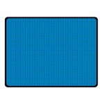 Blue Lego Texture Macro, Blue Dots Background, Lego Two Sides Fleece Blanket (Small)