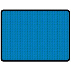 Blue Lego Texture Macro, Blue Dots Background, Lego Two Sides Fleece Blanket (Large) from ArtsNow.com 80 x60  Blanket Front