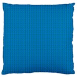 Blue Lego Texture Macro, Blue Dots Background, Lego Standard Premium Plush Fleece Cushion Case (One Side)