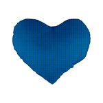 Blue Lego Texture Macro, Blue Dots Background, Lego Standard 16  Premium Flano Heart Shape Cushions