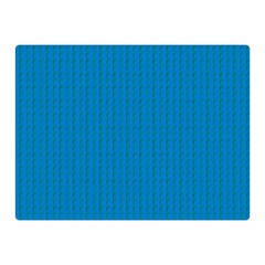 Blue Lego Texture Macro, Blue Dots Background, Lego Two Sides Premium Plush Fleece Blanket (Mini) from ArtsNow.com 35 x27  Blanket Front