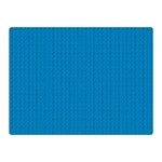 Blue Lego Texture Macro, Blue Dots Background, Lego Two Sides Premium Plush Fleece Blanket (Mini)