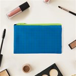 Blue Lego Texture Macro, Blue Dots Background, Lego Cosmetic Bag (XS)