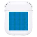 Blue Lego Texture Macro, Blue Dots Background, Lego Hard PC AirPods 1/2 Case