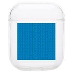 Blue Lego Texture Macro, Blue Dots Background, Lego Soft TPU AirPods 1/2 Case