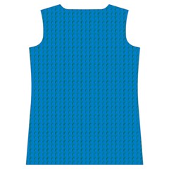 Blue Lego Texture Macro, Blue Dots Background, Lego Women s Basketball Tank Top from ArtsNow.com Back