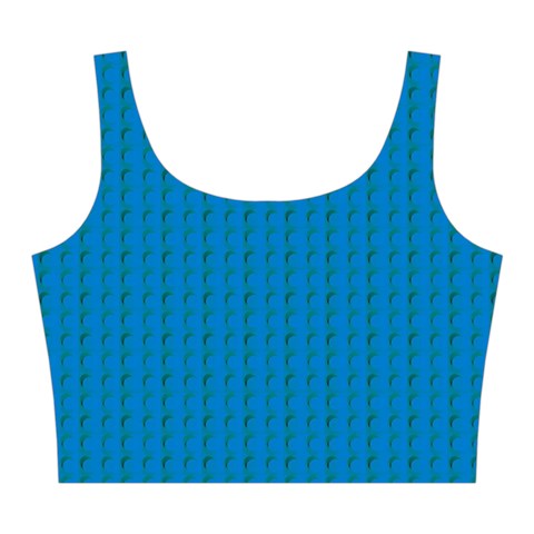 Blue Lego Texture Macro, Blue Dots Background, Lego Midi Sleeveless Dress from ArtsNow.com Top Front