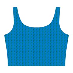 Blue Lego Texture Macro, Blue Dots Background, Lego Midi Sleeveless Dress from ArtsNow.com Top Front