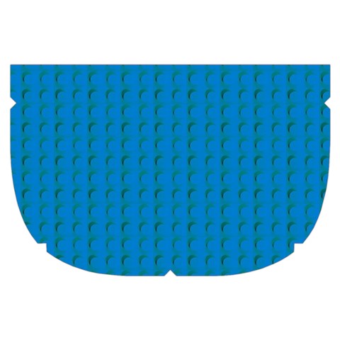 Blue Lego Texture Macro, Blue Dots Background, Lego Make Up Case (Small) from ArtsNow.com Side Left