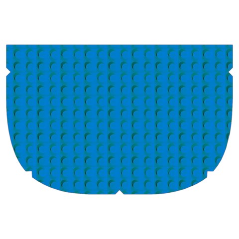 Blue Lego Texture Macro, Blue Dots Background, Lego Make Up Case (Large) from ArtsNow.com Side Right