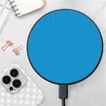 Blue Lego Texture Macro, Blue Dots Background, Lego Wireless Fast Charger(Black)