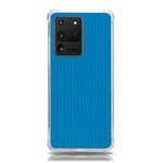 Blue Lego Texture Macro, Blue Dots Background, Lego Samsung Galaxy S20 Ultra 6.9 Inch TPU UV Case