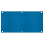 Blue Lego Texture Macro, Blue Dots Background, Lego Banner and Sign 4  x 2 