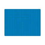 Blue Lego Texture Macro, Blue Dots Background, Lego Premium Plush Fleece Blanket (Mini)