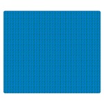 Blue Lego Texture Macro, Blue Dots Background, Lego Premium Plush Fleece Blanket (Small)