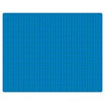 Blue Lego Texture Macro, Blue Dots Background, Lego Premium Plush Fleece Blanket (Medium)