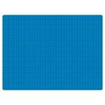 Blue Lego Texture Macro, Blue Dots Background, Lego Premium Plush Fleece Blanket (Extra Small)