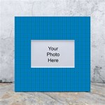 Blue Lego Texture Macro, Blue Dots Background, Lego White Box Photo Frame 4  x 6 