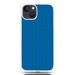 Blue Lego Texture Macro, Blue Dots Background, Lego iPhone 13 TPU UV Print Case